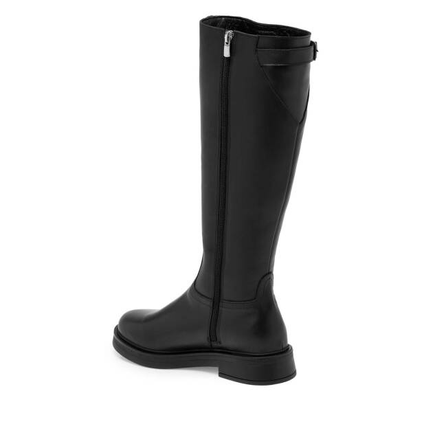 Siyah Deri Kadın Casual Çizme - K24K1CM67692-A23 - 2