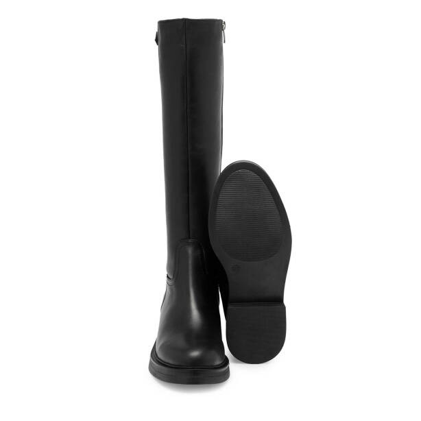 Siyah Deri Kadın Casual Çizme - K24K1CM67692-A23 - 4