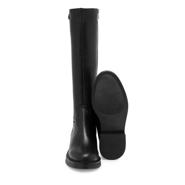 Siyah Deri Kadın Casual Çizme - K24K1CM67692-A23 - 4