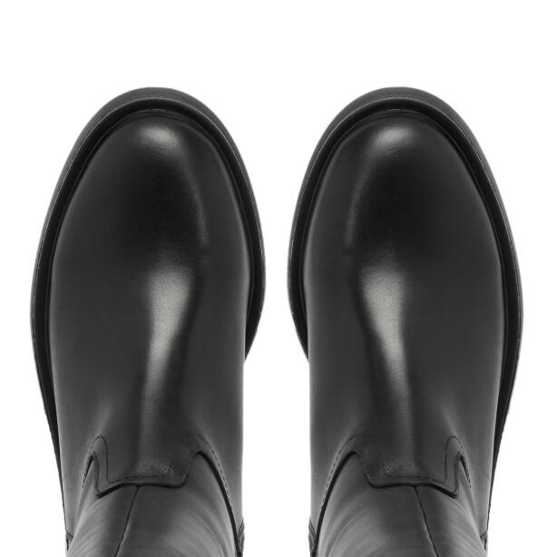 Siyah Deri Kadın Casual Çizme - K24K1CM67692-A23 - 5