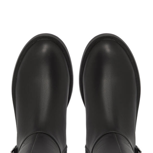 Siyah Deri Kadın Casual Çizme - K25K1CM68355-A23 - 5