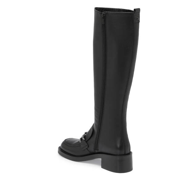 Siyah Deri Kadın Çizme - K23K1CM67040-C59 - Tergan