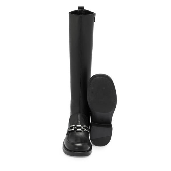 Siyah Deri Kadın Çizme - K23K1CM67040-C59 - 4