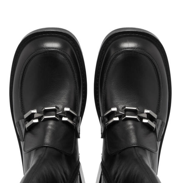 Siyah Deri Kadın Çizme - K23K1CM67040-C59 - 5