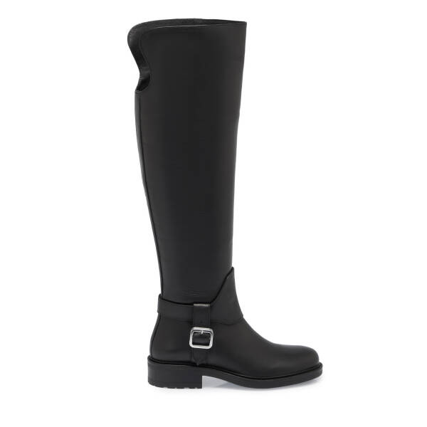 Siyah Deri Kadın Çizme - K23K1CM67041-C59 - 3