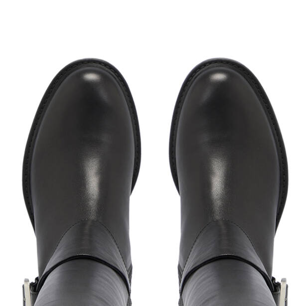 Siyah Deri Kadın Çizme - K23K1CM67041-C59 - 5