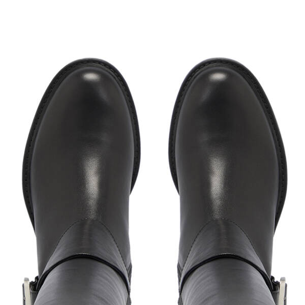 Siyah Deri Kadın Çizme - K23K1CM67041-C59 - 5