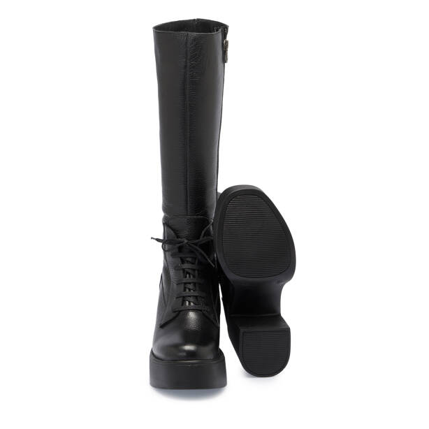 Siyah Deri Kadın Çizme - K23K1CM67074-A41 - Tergan