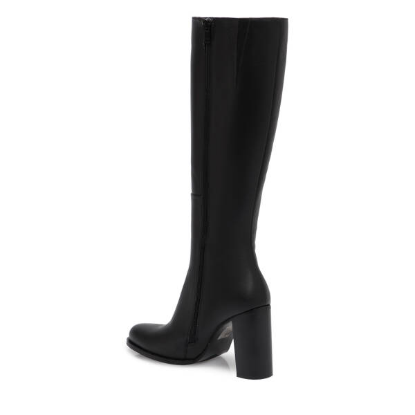 Siyah Deri Kadın Çizme - K25K1CM68132-A23 - 2