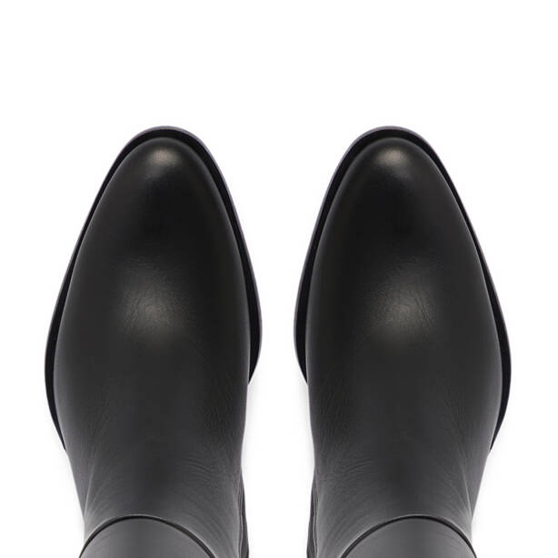 Siyah Deri Kadın Çizme - K25K1CM68132-A23 - 5