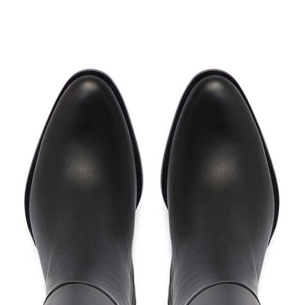 Siyah Deri Kadın Çizme - K25K1CM68132-A23 - 5