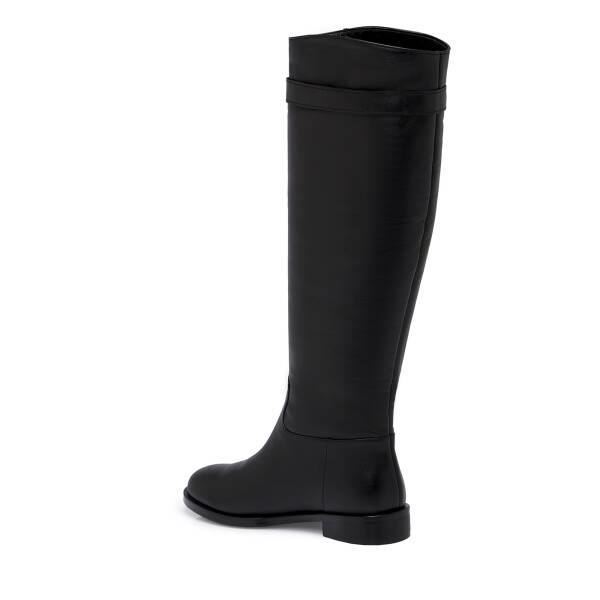 Siyah Deri Kadın Çizme - K25K1CM68149-A23 - 2