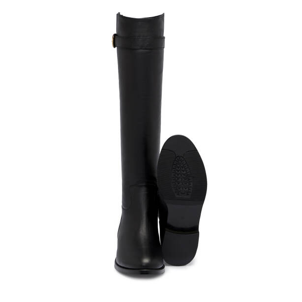 Siyah Deri Kadın Çizme - K25K1CM68149-A23 - 4
