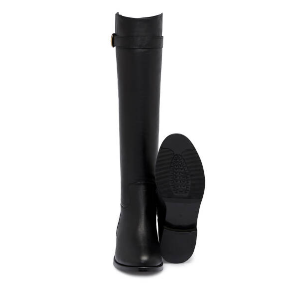 Siyah Deri Kadın Çizme - K25K1CM68149-A23 - 4