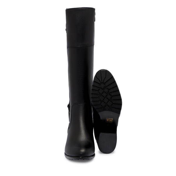 Siyah Deri Kadın Çizme - K25K1CM68150-A23 - 4