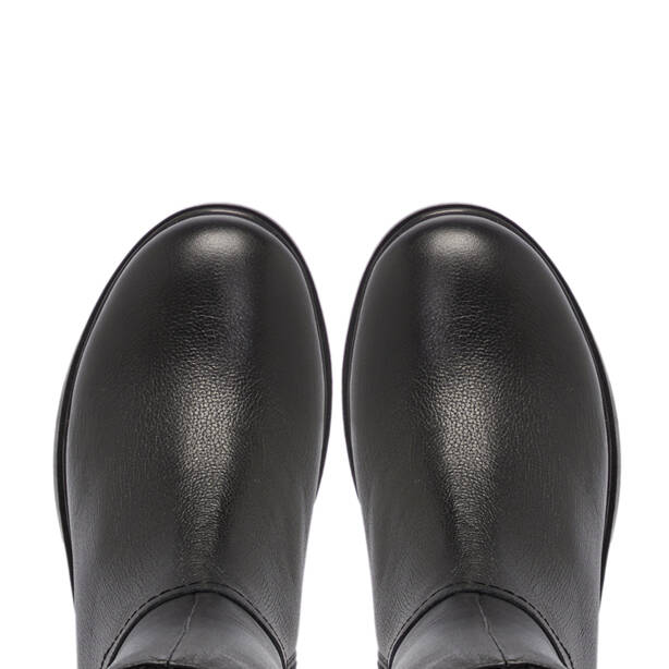 Siyah Deri Kadın Çizme - K25K1CM68211-A23 - 5