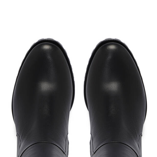 Siyah Deri Kadın Çizme - K25K1CM68257-A23 - 5