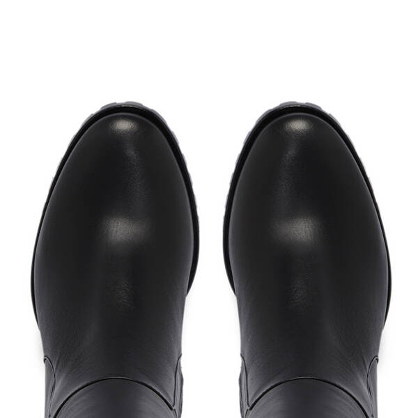 Siyah Deri Kadın Çizme - K25K1CM68257-A23 - 5