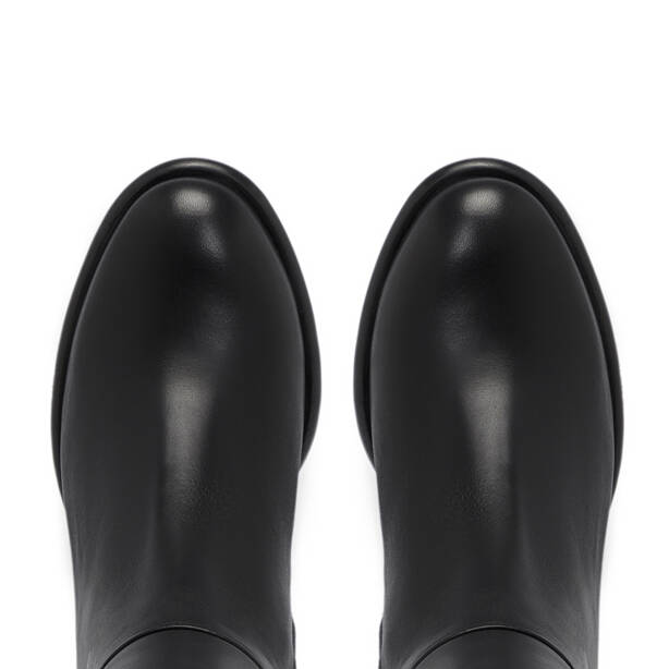 Siyah Deri Kadın Çizme - K25K1CM68258-A23 - 5