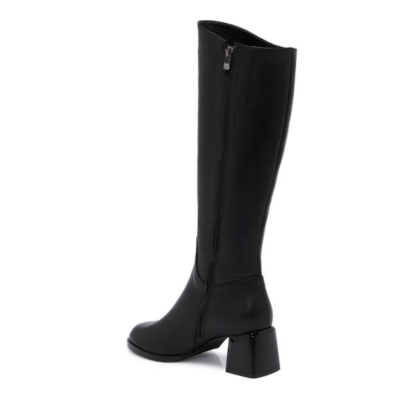 Siyah Deri Kadın Çizme - K25K1CM68262-A23 - 2