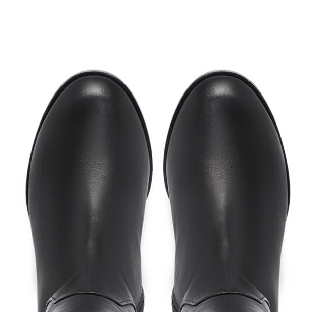 Siyah Deri Kadın Çizme - K25K1CM68262-A23 - 5