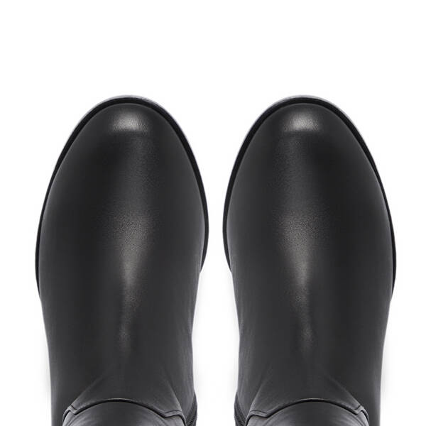 Siyah Deri Kadın Çizme - K25K1CM68262-A23 - 5