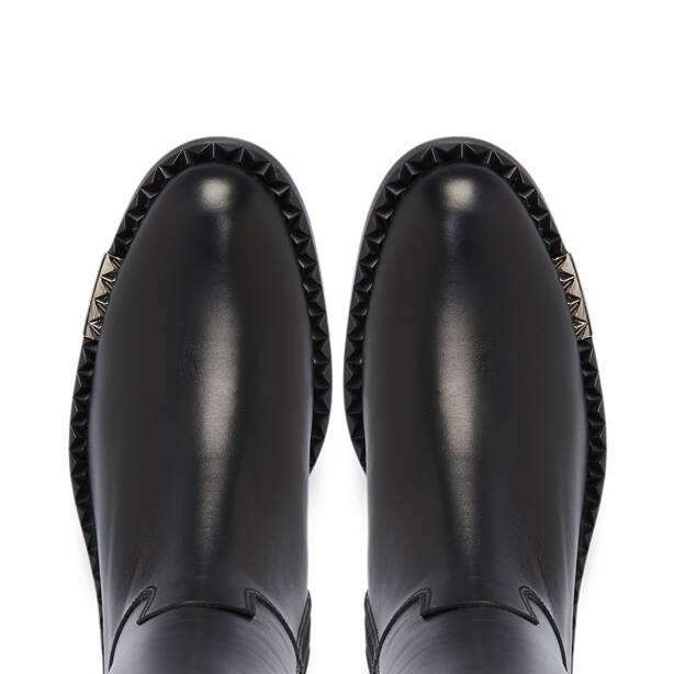 Siyah Deri Kadın Çizme - K25K1CM68266-A23 - 5