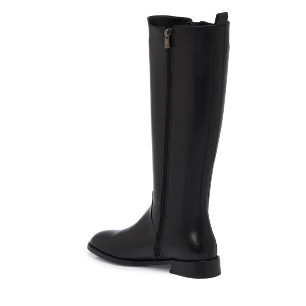 Siyah Deri Kadın Çizme - K25K1CM68276-A23 - 2