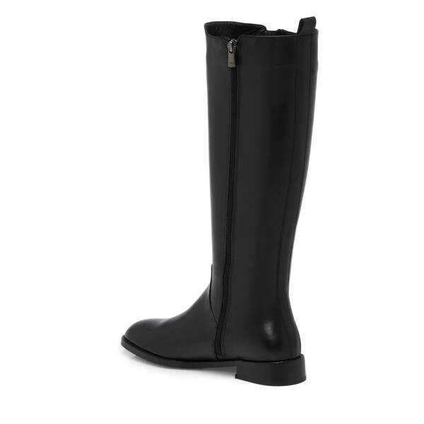 Siyah Deri Kadın Çizme - K25K1CM68276-A23 - 2