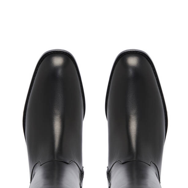 Siyah Deri Kadın Çizme - K25K1CM68276-A23 - 5