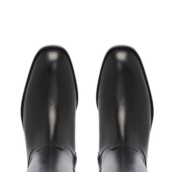 Siyah Deri Kadın Çizme - K25K1CM68276-A23 - 5