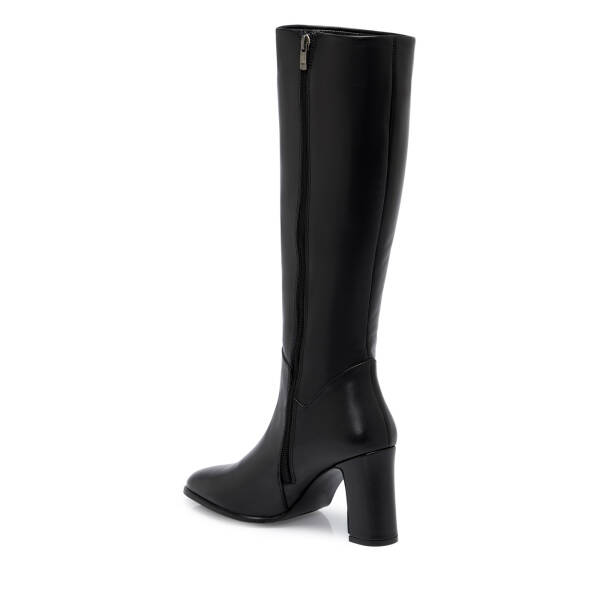 Siyah Deri Kadın Çizme - K25K1CM68278-A23 - 2