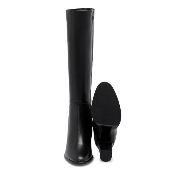 Siyah Deri Kadın Çizme - K25K1CM68278-A23 - 4