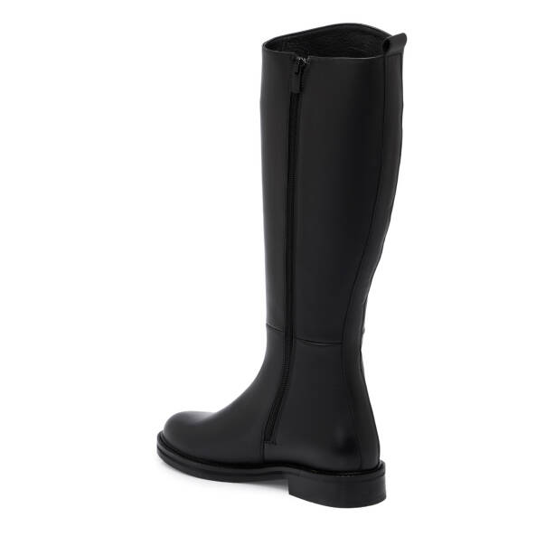 Siyah Hakiki Deri Kadın Çizme - K25K1CM68283-A23 - Tergan