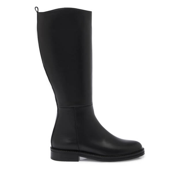 Siyah Hakiki Deri Kadın Çizme - K25K1CM68283-A23 - Tergan
