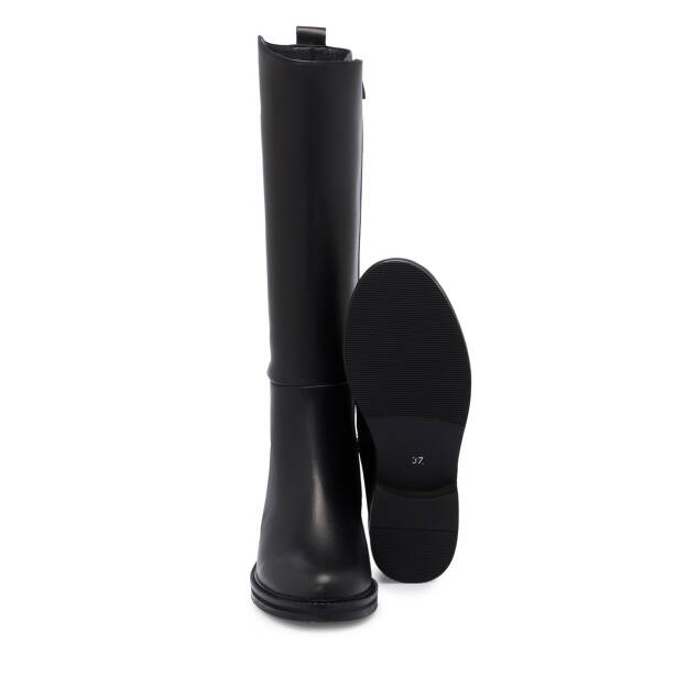 Siyah Hakiki Deri Kadın Çizme - K25K1CM68283-A23 - Tergan