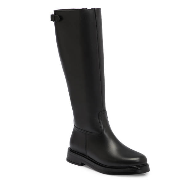 Siyah Deri Kadın Çizme - K25K1CM68324-A23 