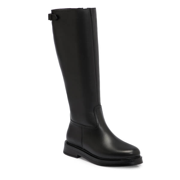 Siyah Deri Kadın Çizme - K25K1CM68324-A23 - 1