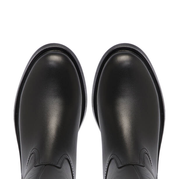 Siyah Deri Kadın Çizme - K25K1CM68324-A23 - 5