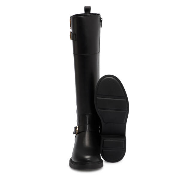 Siyah Hakiki Deri Kadın Çizme - K25K1CM68345-A23 - 4