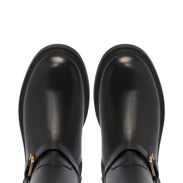 Siyah Hakiki Deri Kadın Çizme - K25K1CM68345-A23 - 5