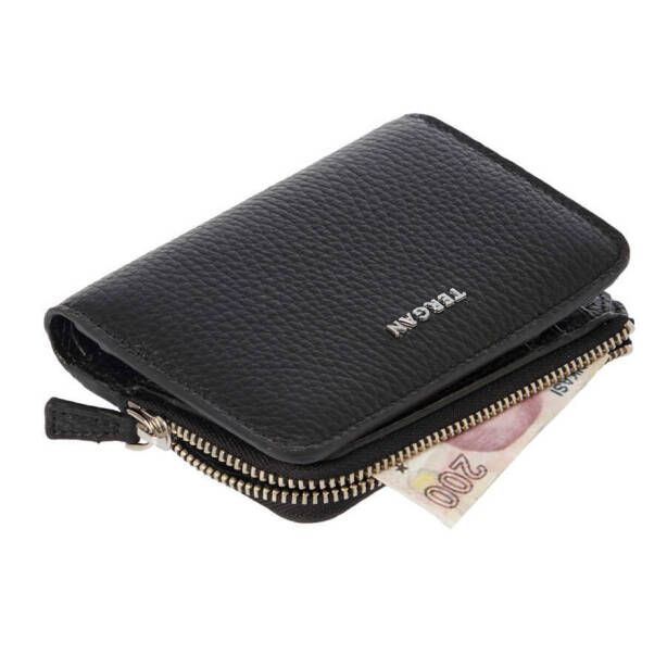 Siyah Hakiki Deri Kadın Cüzdan - S1CB00005812-A41 - 3
