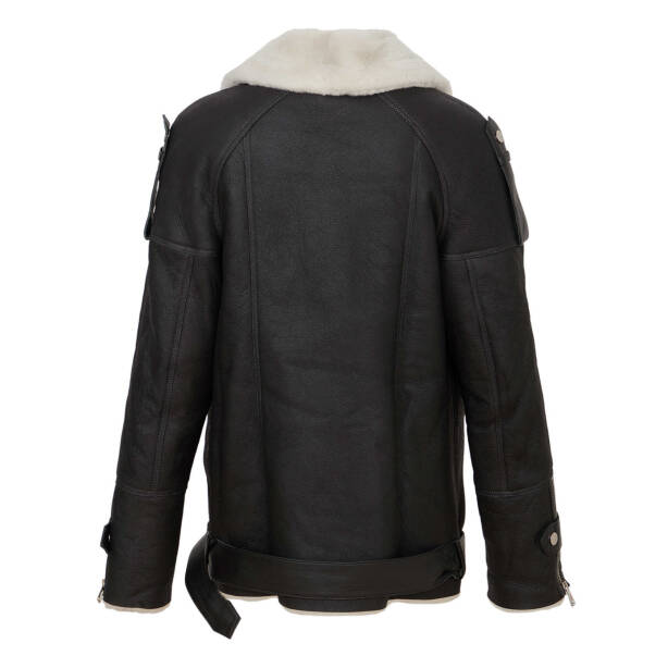 Siyah Deri Kadın Deri Mont - K22KKM320353-T8X - Tergan