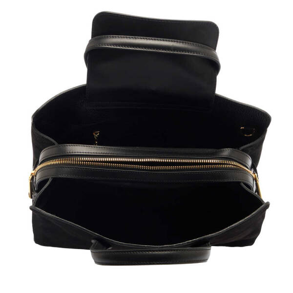 Siyah Deri Kadın El Çantası - S23K1BC80246-B50 - 4