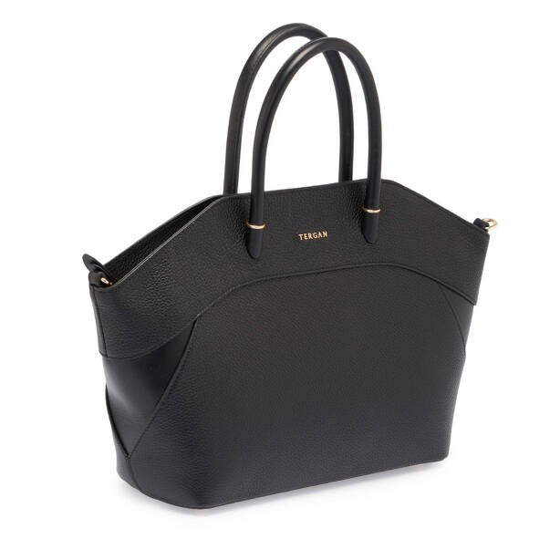 Siyah Deri Kadın El Çantası - S24K1BC80225-D3H - 2