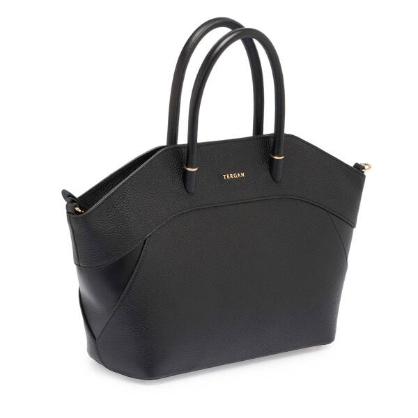 Siyah Deri Kadın El Çantası - S24K1BC80225-D3H - 2
