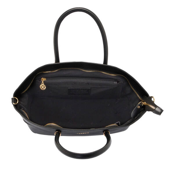 Siyah Deri Kadın El Çantası - S24K1BC80225-D3H - 4