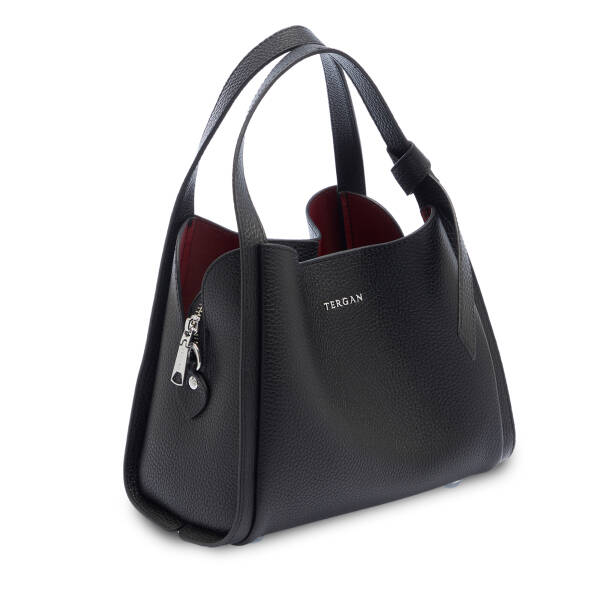 Siyah Deri Kadın El Çantası - S25K1BC80351-A41 - 2