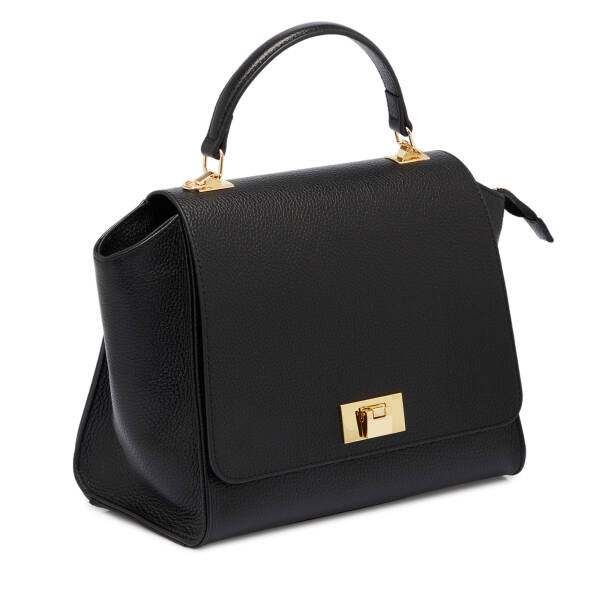 Siyah Deri Kadın El Çantası - S25K1BC80486-A41 - 2
