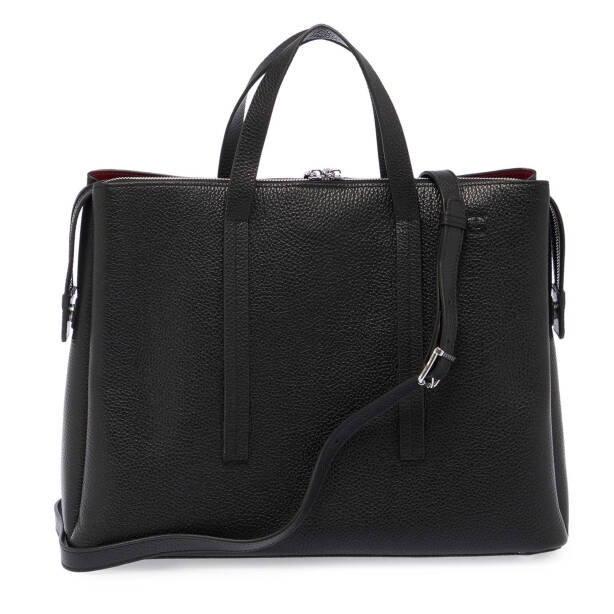 Siyah Deri Kadın El Çantası - S25Y1BC80291-A41 - 3